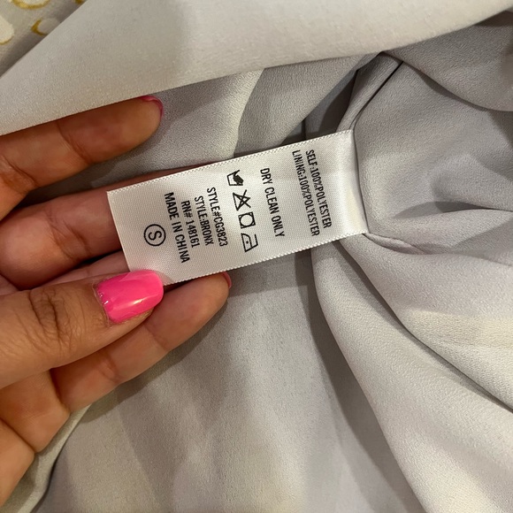 Buddy Love Zozo Dress Grey Gold size Small - Picture 7 of 10